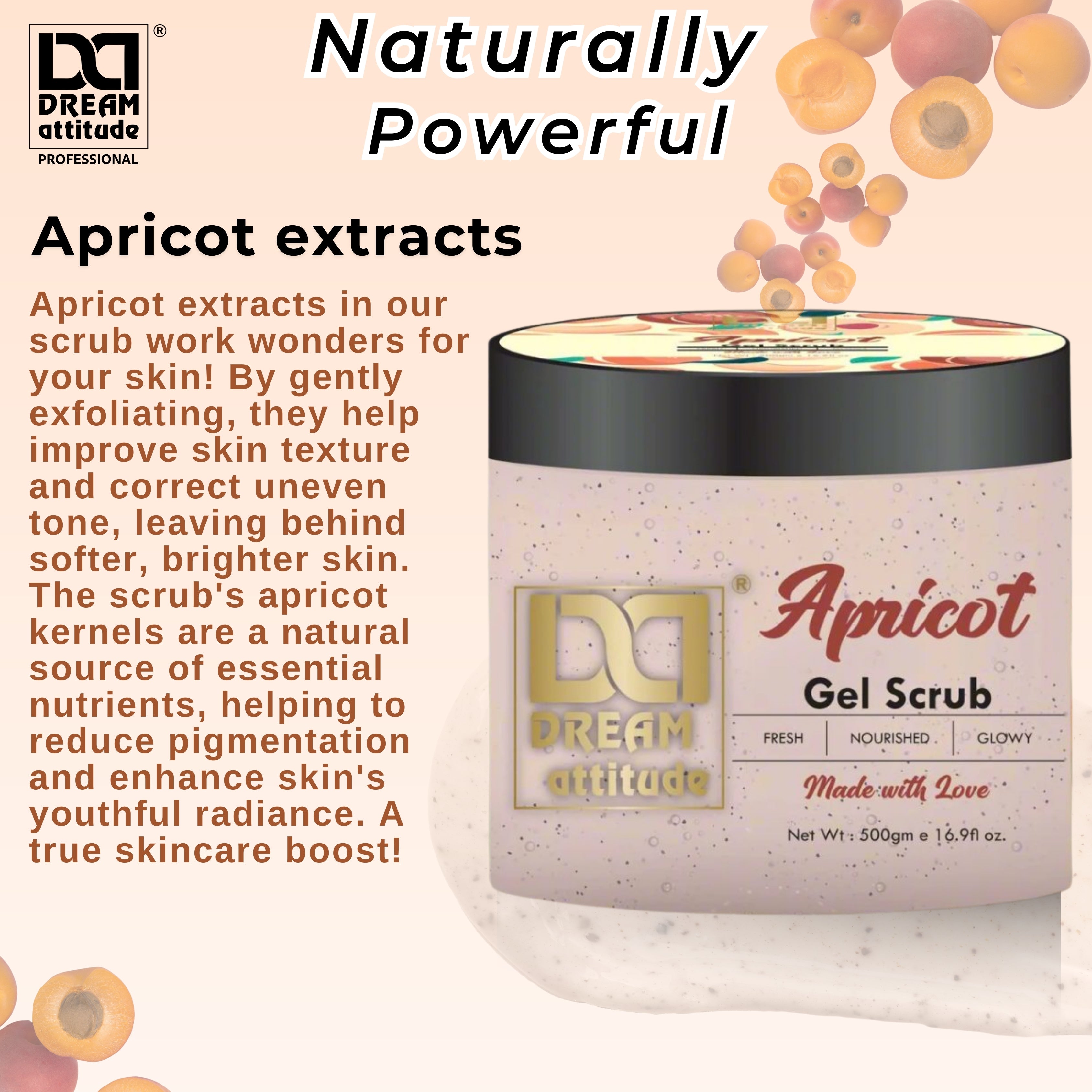 Natural Exfoliating Apricot Gel Scrub – Smooth, Glowing Skin Naturally - Image 8 - DREAM Attitude
