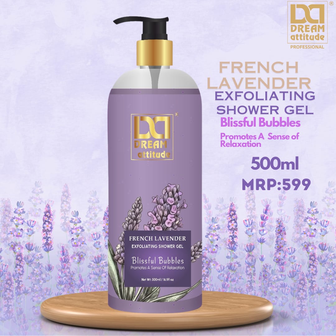 French Lavender Exfoliating Shower Gel  [500ml] - Image 4 - DREAM Attitude