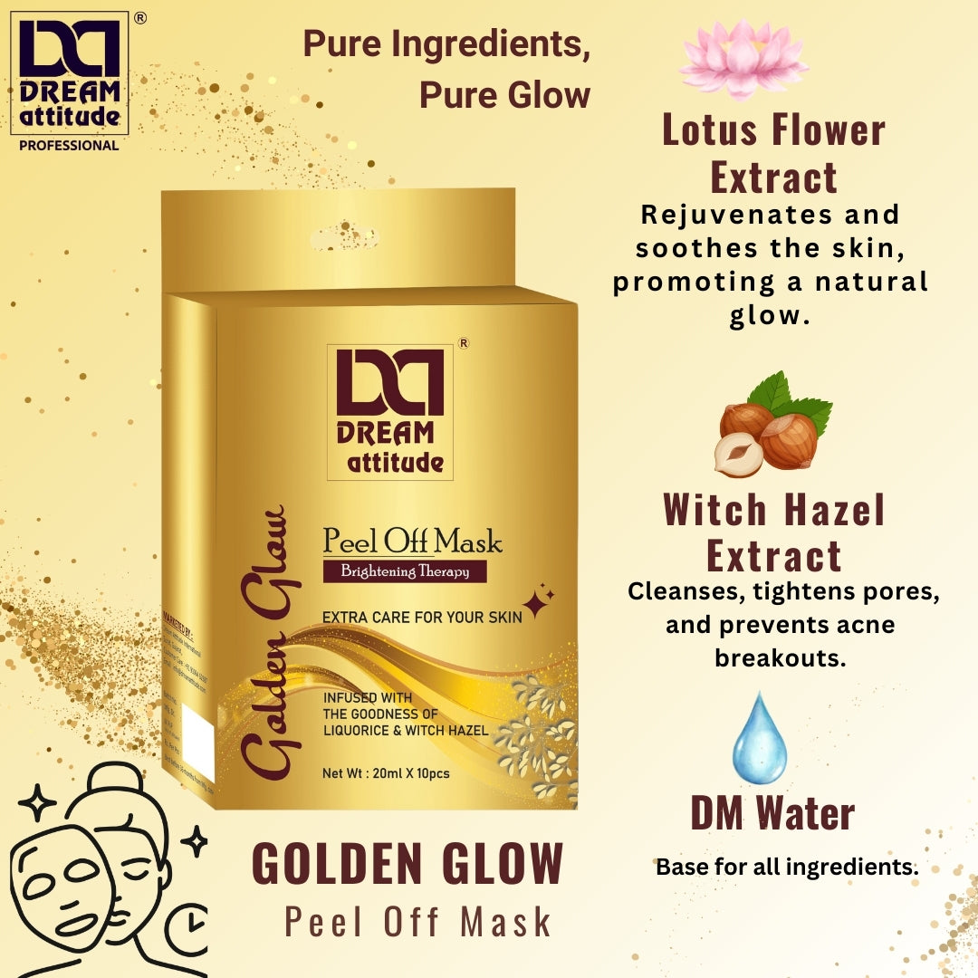 Gold Peel Off Mask | Brightening Therapy for Glowing Skin - Image 12 - DREAM Attitude