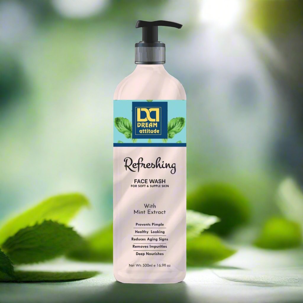 Refreshing Face Wash with Mint | Hydrating and Deep Cleansing Formula - Image 5 - DREAM Attitude