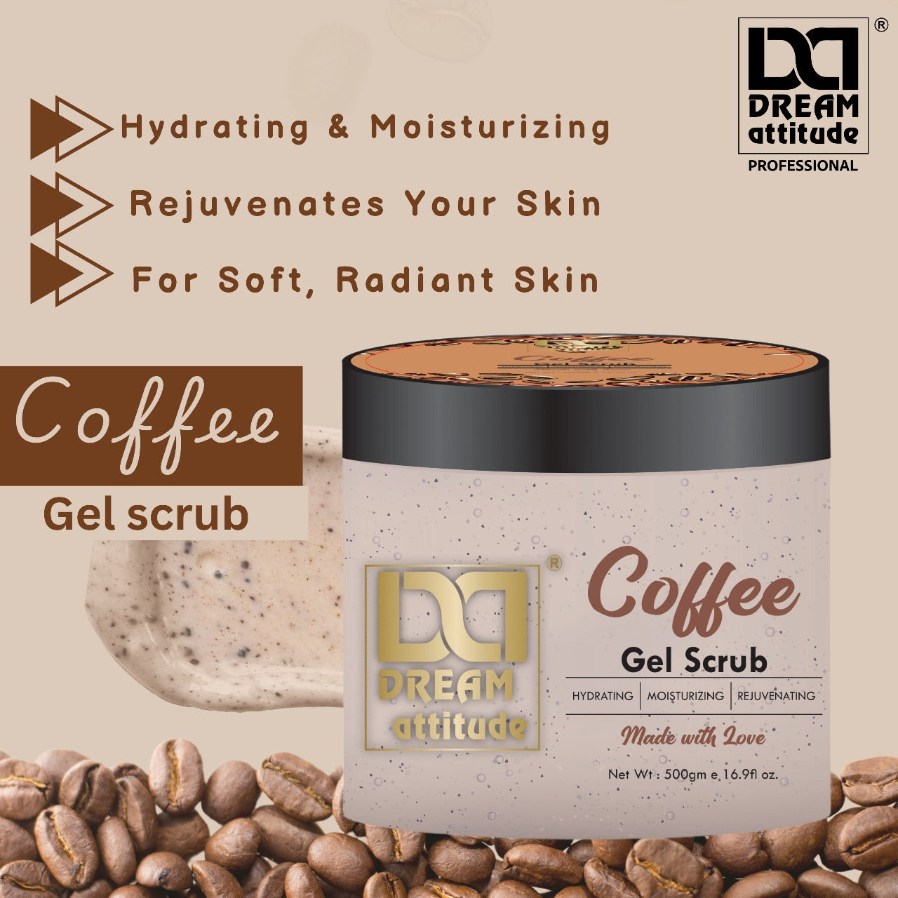 Exfoliating Gel with Coffee Scrub – Gentle Skincare Solution - Image 11 - DREAM Attitude
