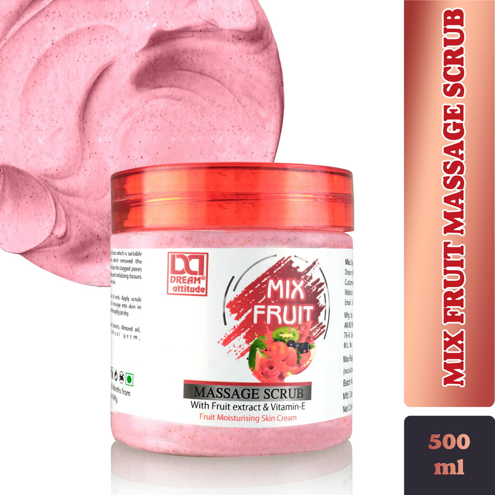 DREAM attitude Mix Fruit Massage Scrub: Fruity Skincare for a Radiant Complexion - Image 5 - DREAM Attitude