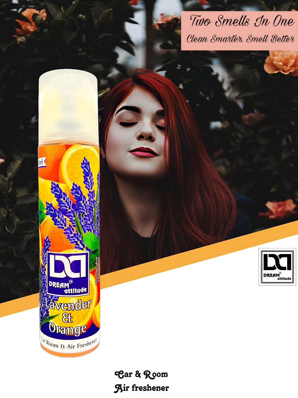 DREAM attitude Lavender et Orange Air Freshener: Balanced Harmony for Everyday Bliss