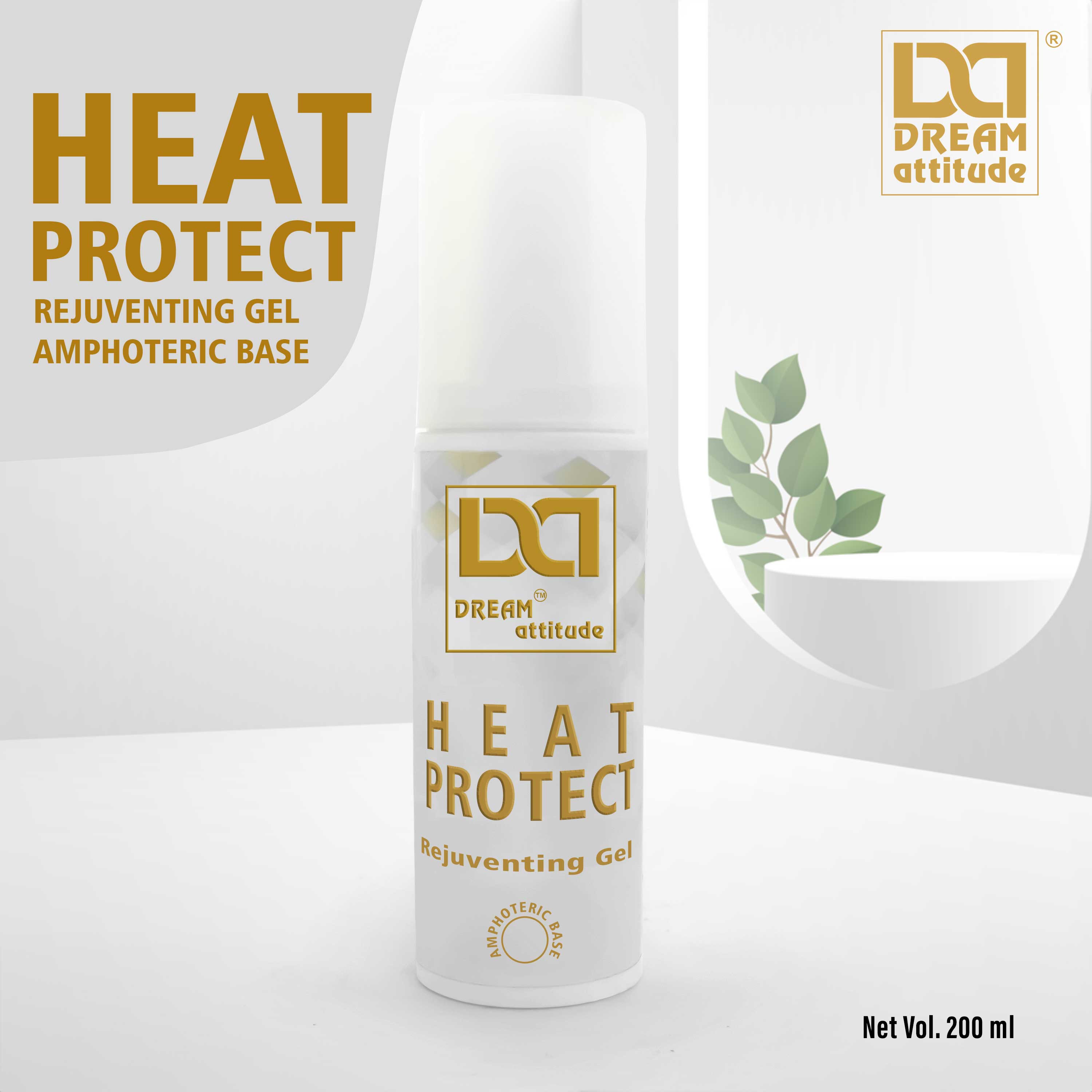 Dream Attitude Heat Protect Rejuvenating Gel - Advanced Defense for Sleek, Healthy Hair [100ML] - Image 2 - DREAM Attitude