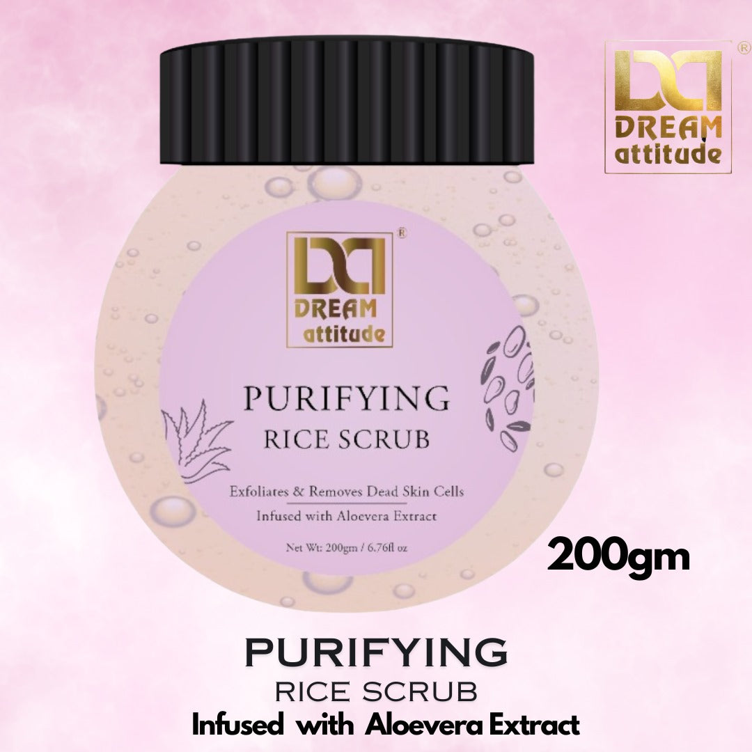 purifying Rice Scrub [200gm] - Image 2 - DREAM Attitude