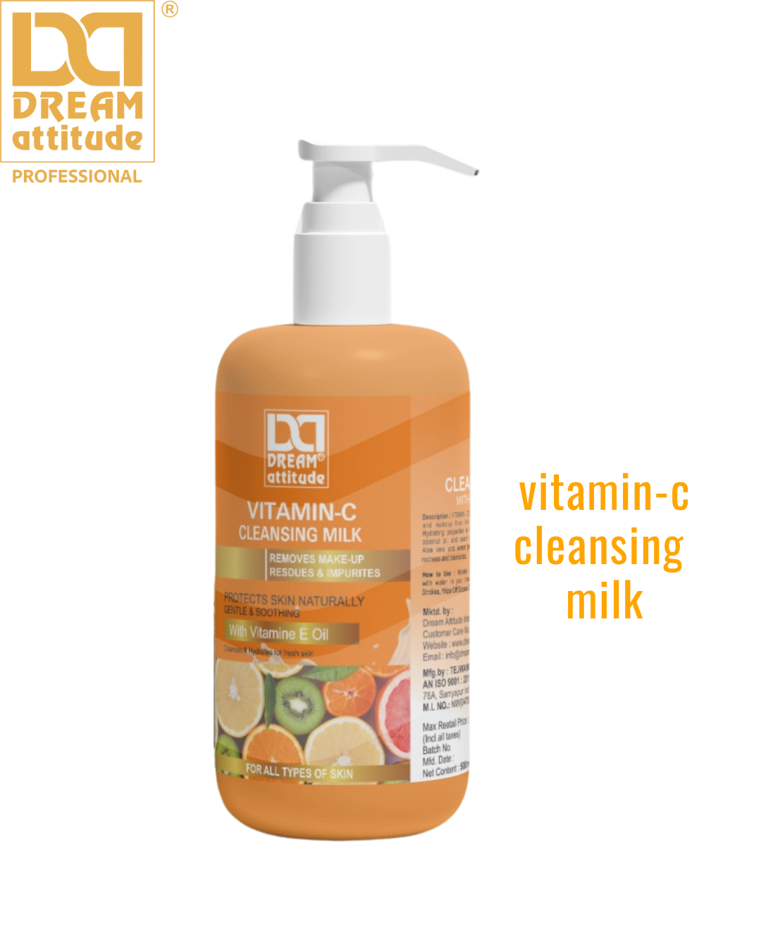 VITAMIN -C CLEANSING MILK [900ML]  [500ML] - Image 7 - DREAM Attitude