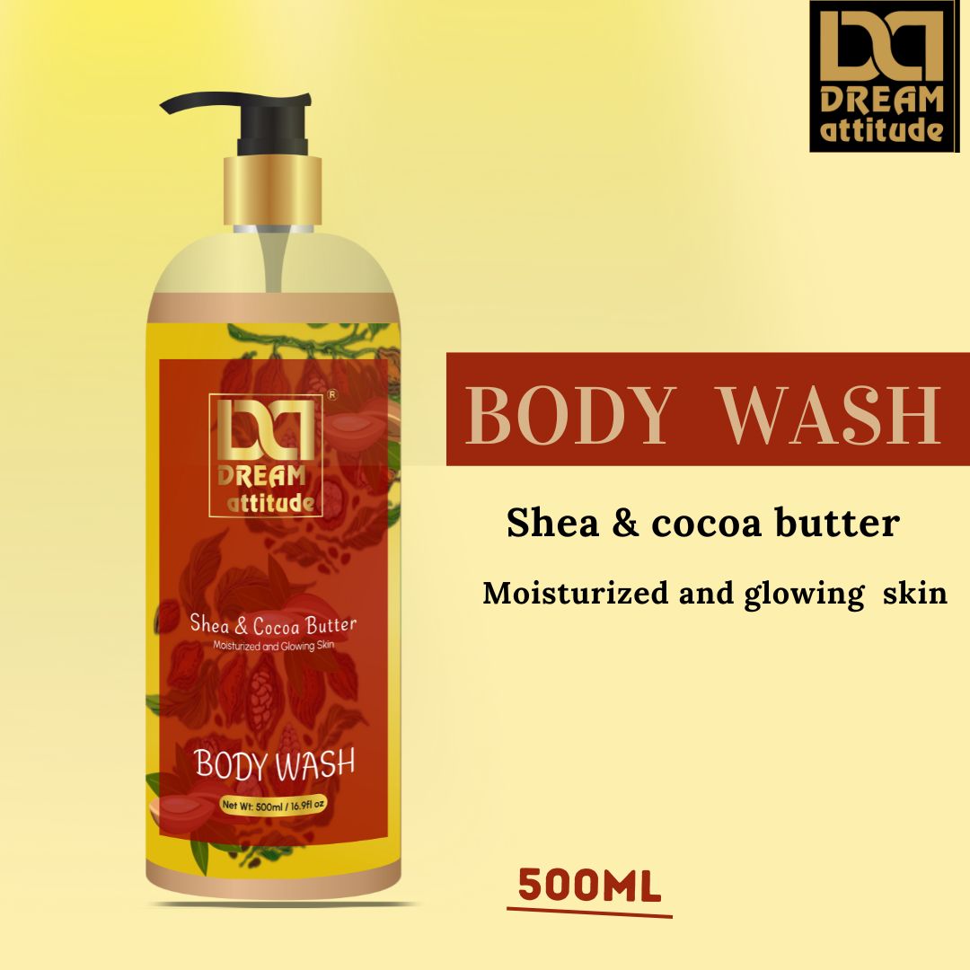Shea & Cocoa Butter Body Wash [500ml] - Image 4 - DREAM Attitude
