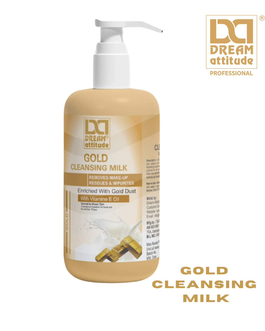 Gold Cleansing Milk [900ML] [500ml] - Image 7 - DREAM Attitude