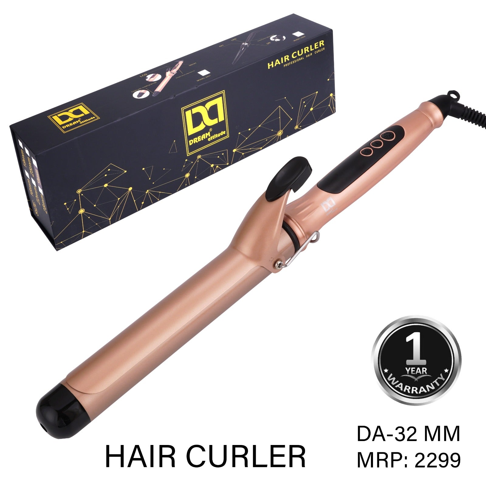Dream Attitude Professional Curling Tong: Unleash Your Styling Potential [MODEL NO:2201] - Image 16 - DREAM Attitude
