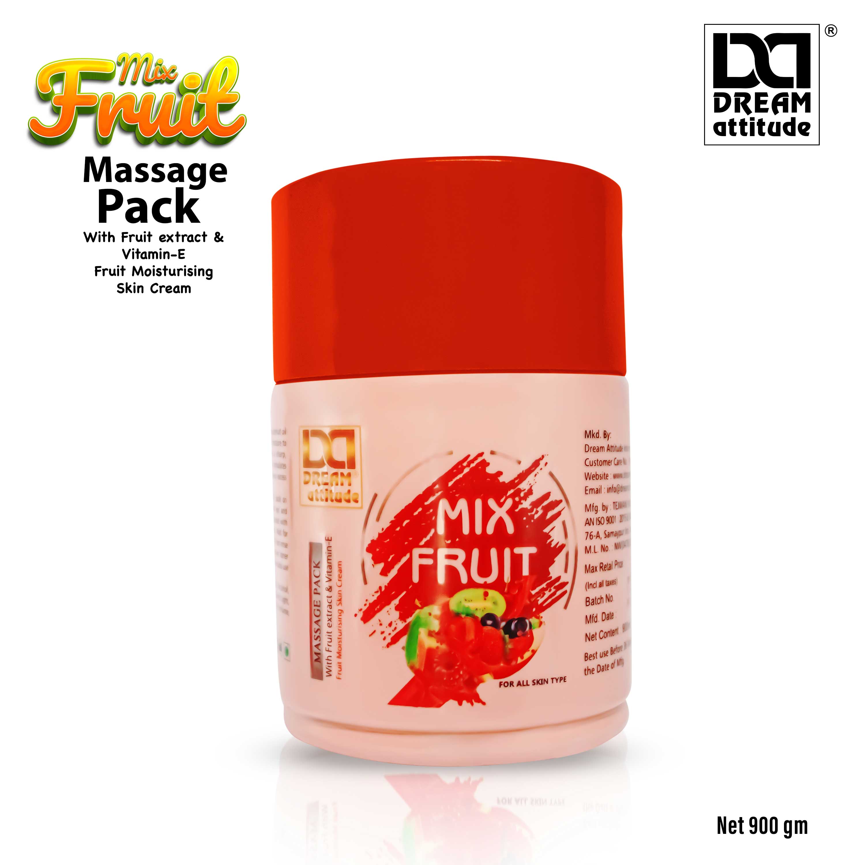 DREAM attitude Mix Fruit Massage Pack: Fruity Skincare for a Luxurious Spa-Like Experience
