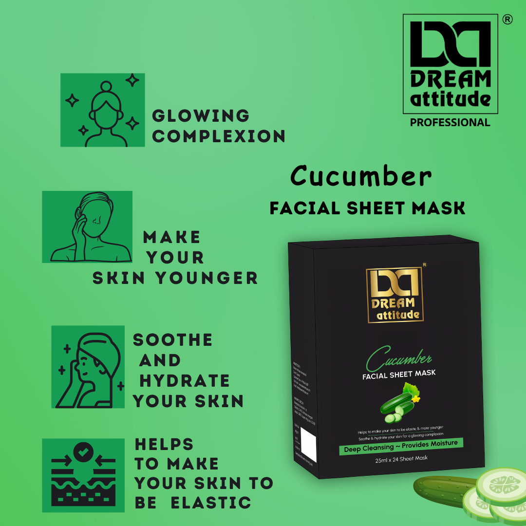 Cucumber  Facial Sheet Mask - Image 6 - DREAM Attitude