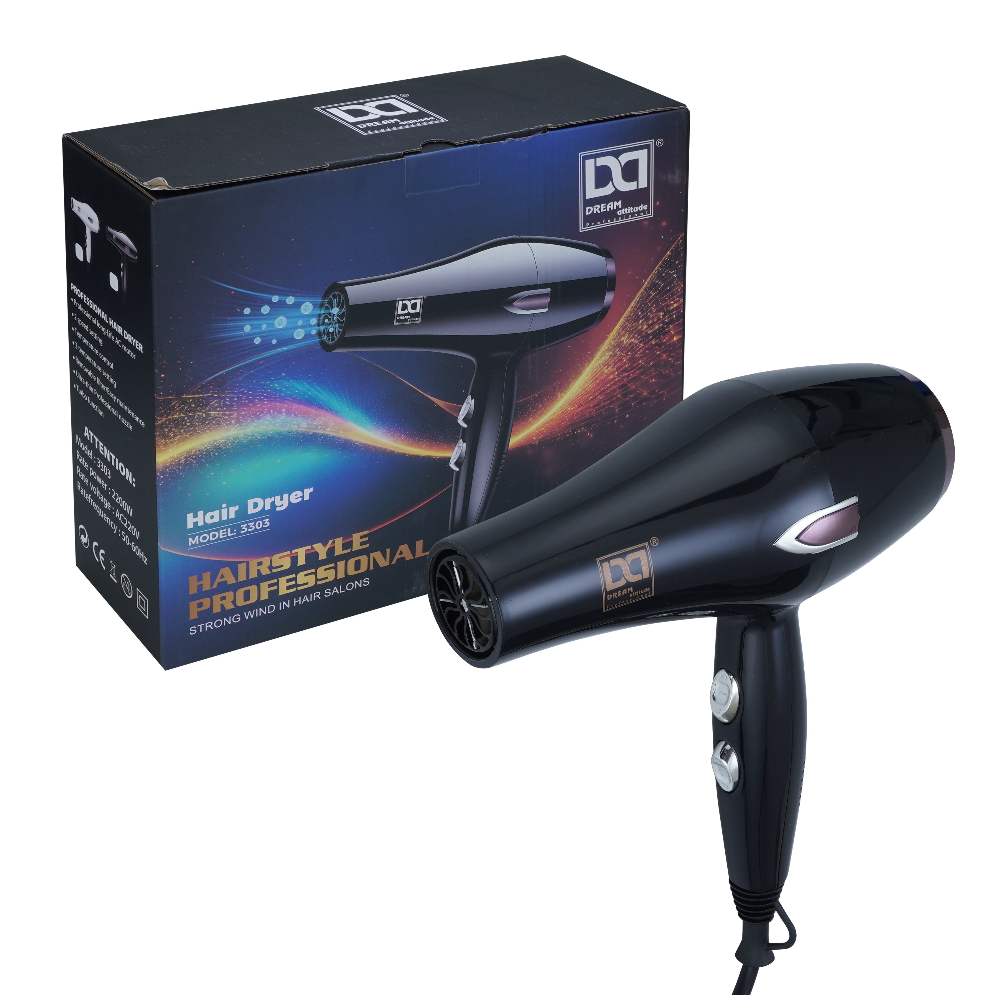 Professional Hair Dryer for Salon and Home | 3303 - Image 9 - DREAM Attitude