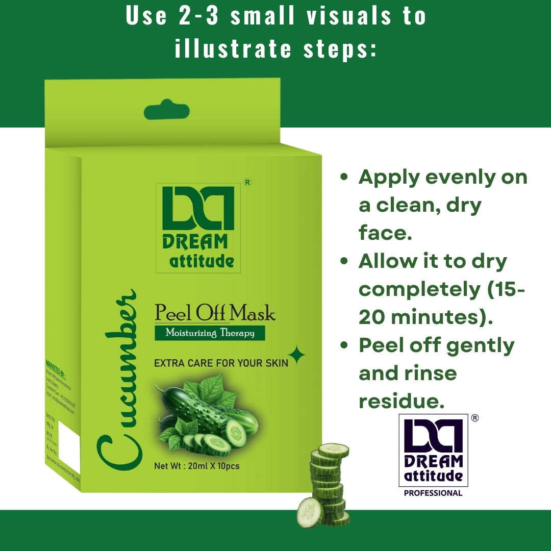 Cucumber Peel Off Mask – Blackhead Removal & Hydrating Therapy - Image 4 - DREAM Attitude