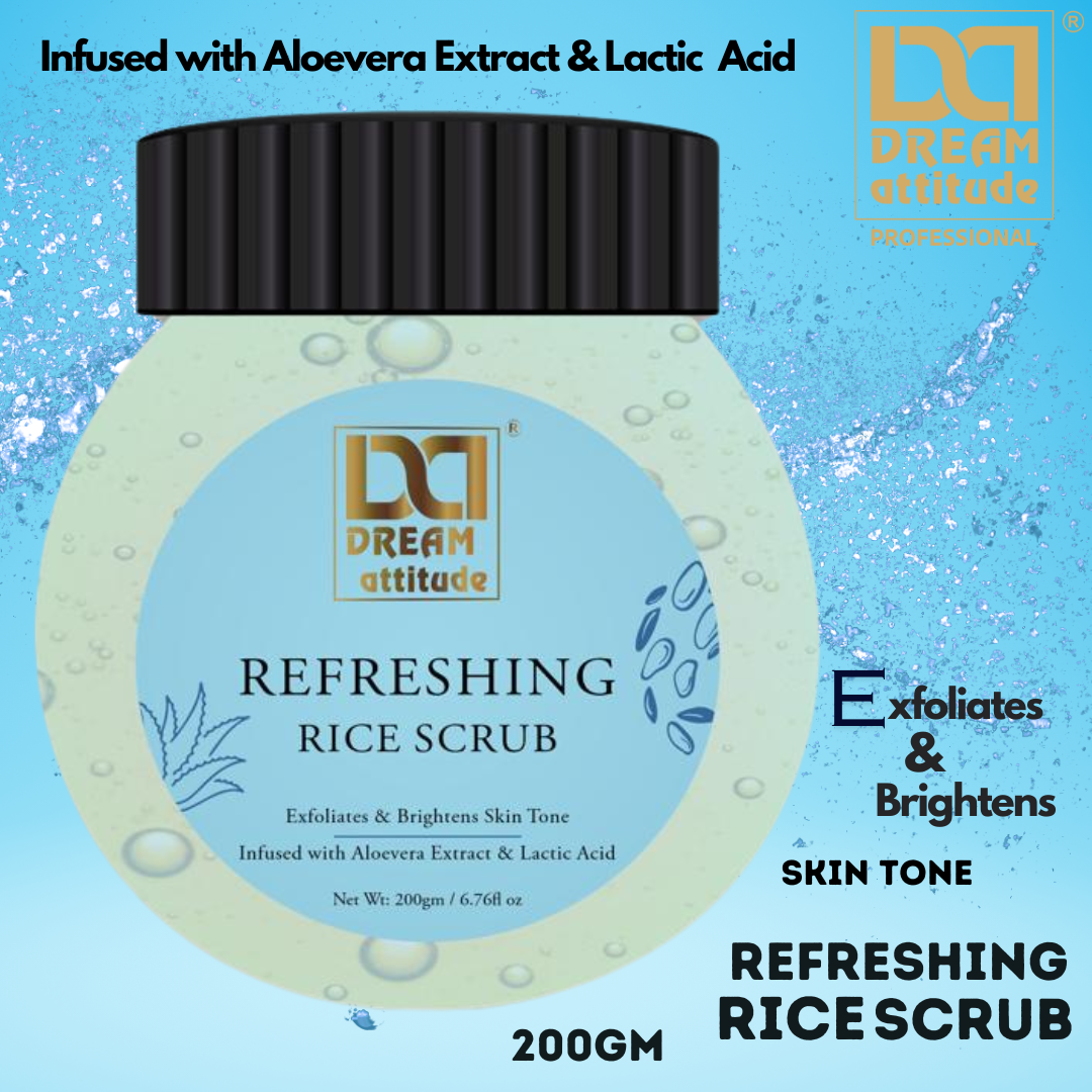 Refreshing Rice Scrub [200gm] - Image 2 - DREAM Attitude