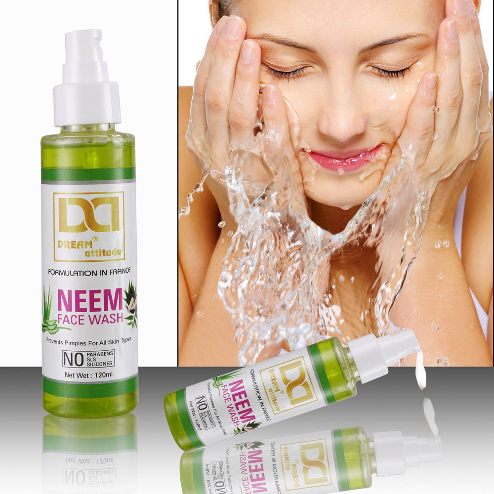 Dream Attitude Neem Facewash - Natural Power for Clear Skin [120ml] - Image 2 - DREAM Attitude