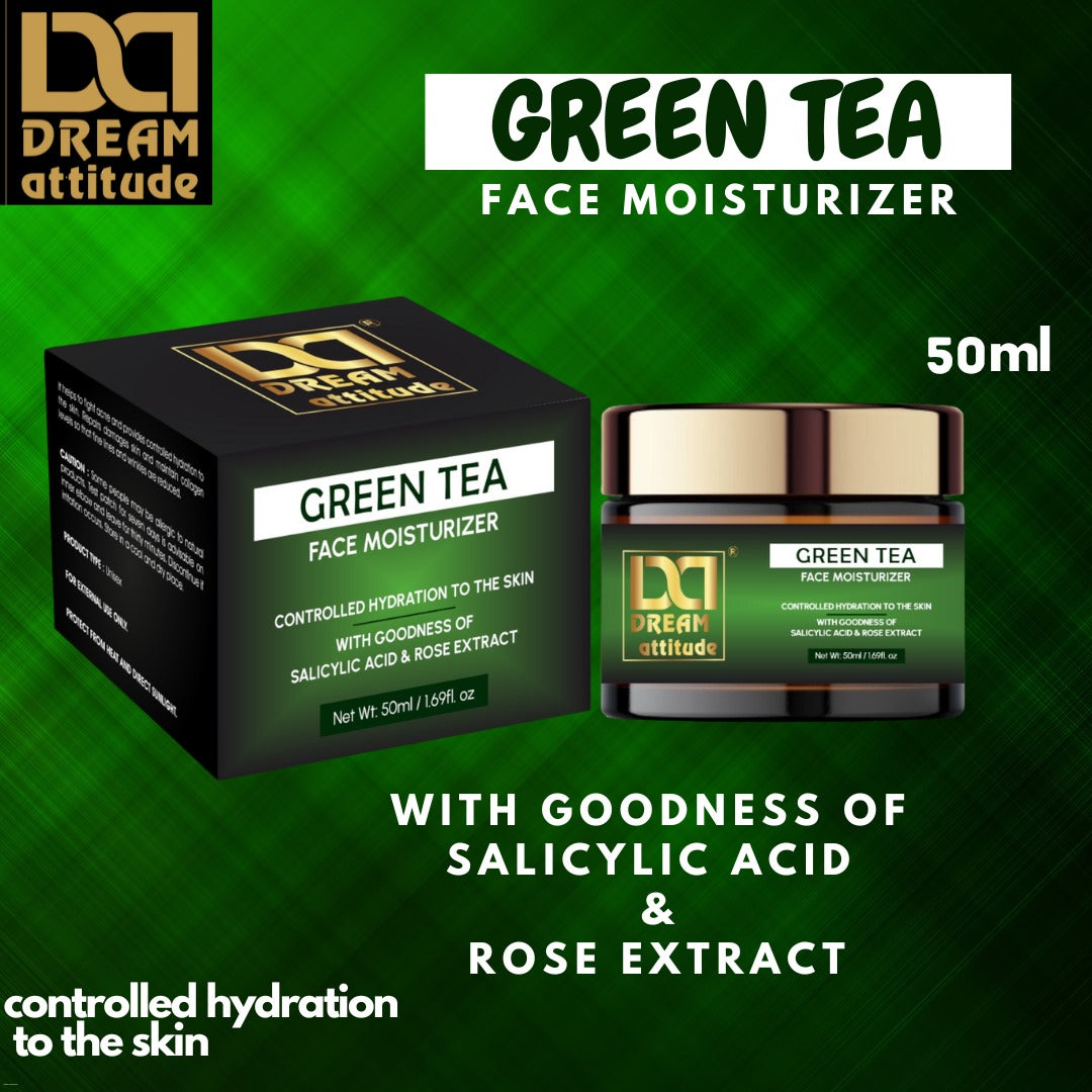 Green Tea Face Moisturizer [50ML] - Image 2 - DREAM Attitude