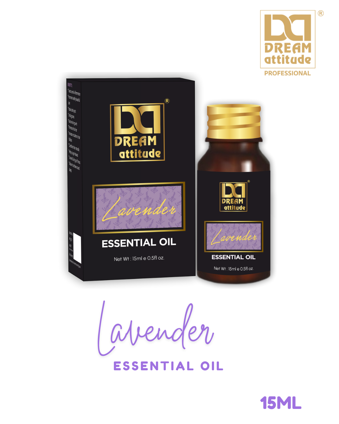 Lavender Essential Oil [15ml] - Image 7 - DREAM Attitude