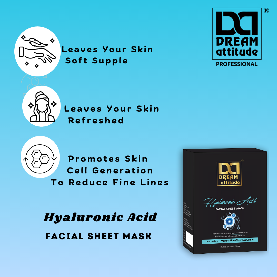Hyaluronic Acid Facial  Sheet Mask - Image 4 - DREAM Attitude