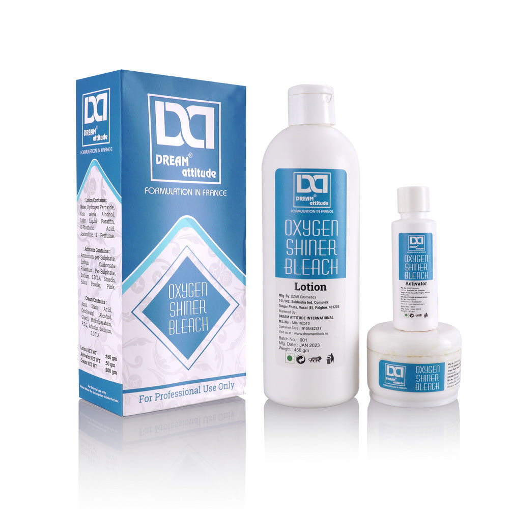Enhance Your Radiance with  OXYGEN SHINER BLEACH [600GM]  [250GM] [40GM]