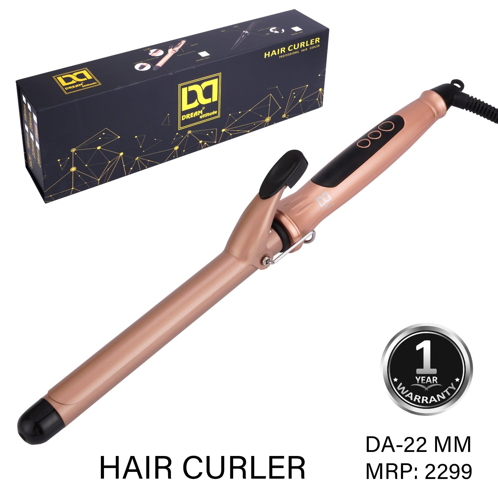Dream Attitude Professional Curling Tong: Unleash Your Styling Potential [MODEL NO:2201] - Image 7 - DREAM Attitude