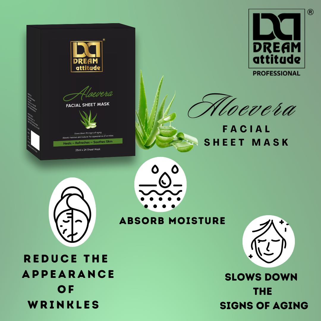 Aloevera Facial Sheet Mask - Image 2 - DREAM Attitude