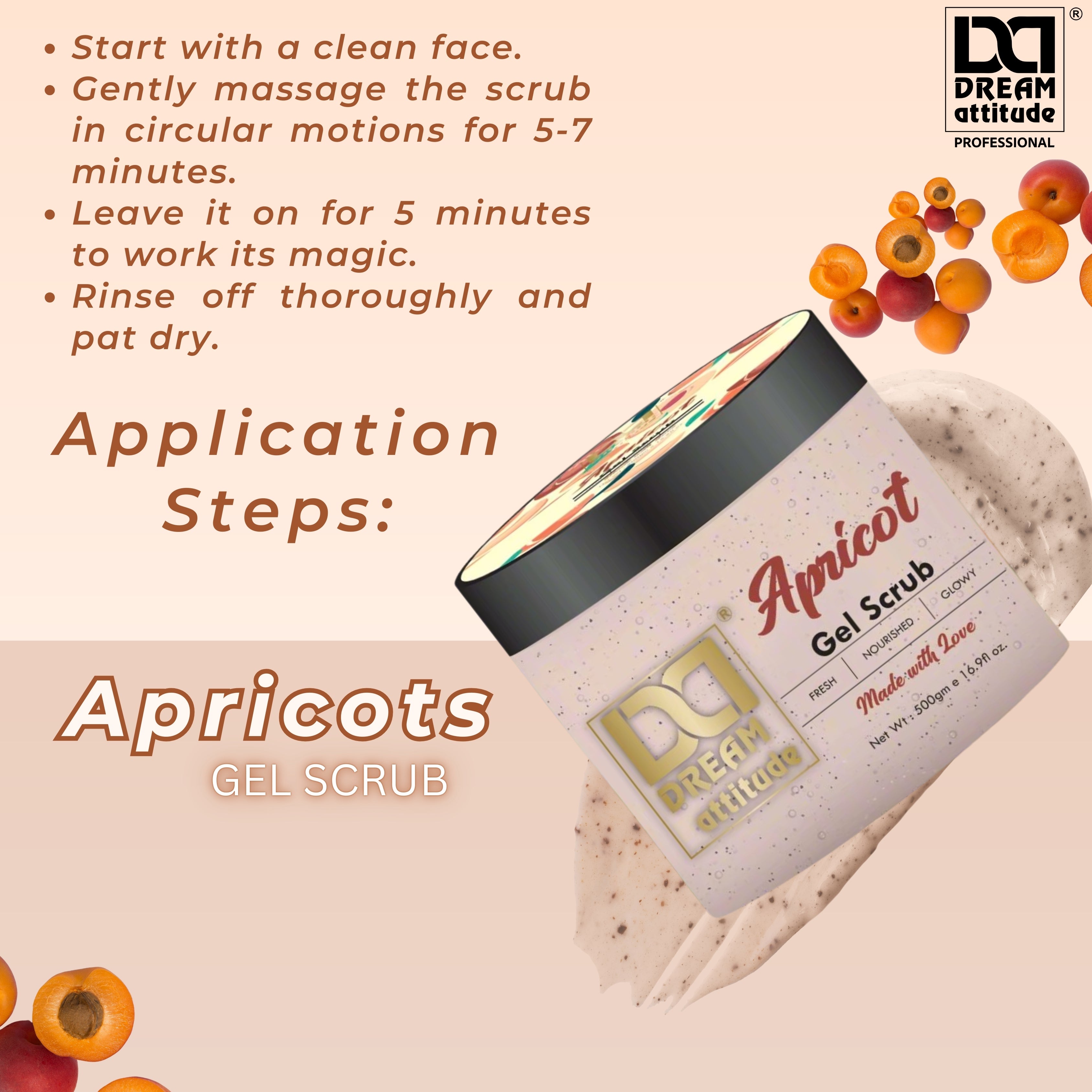 Natural Exfoliating Apricot Gel Scrub – Smooth, Glowing Skin Naturally - Image 6 - DREAM Attitude
