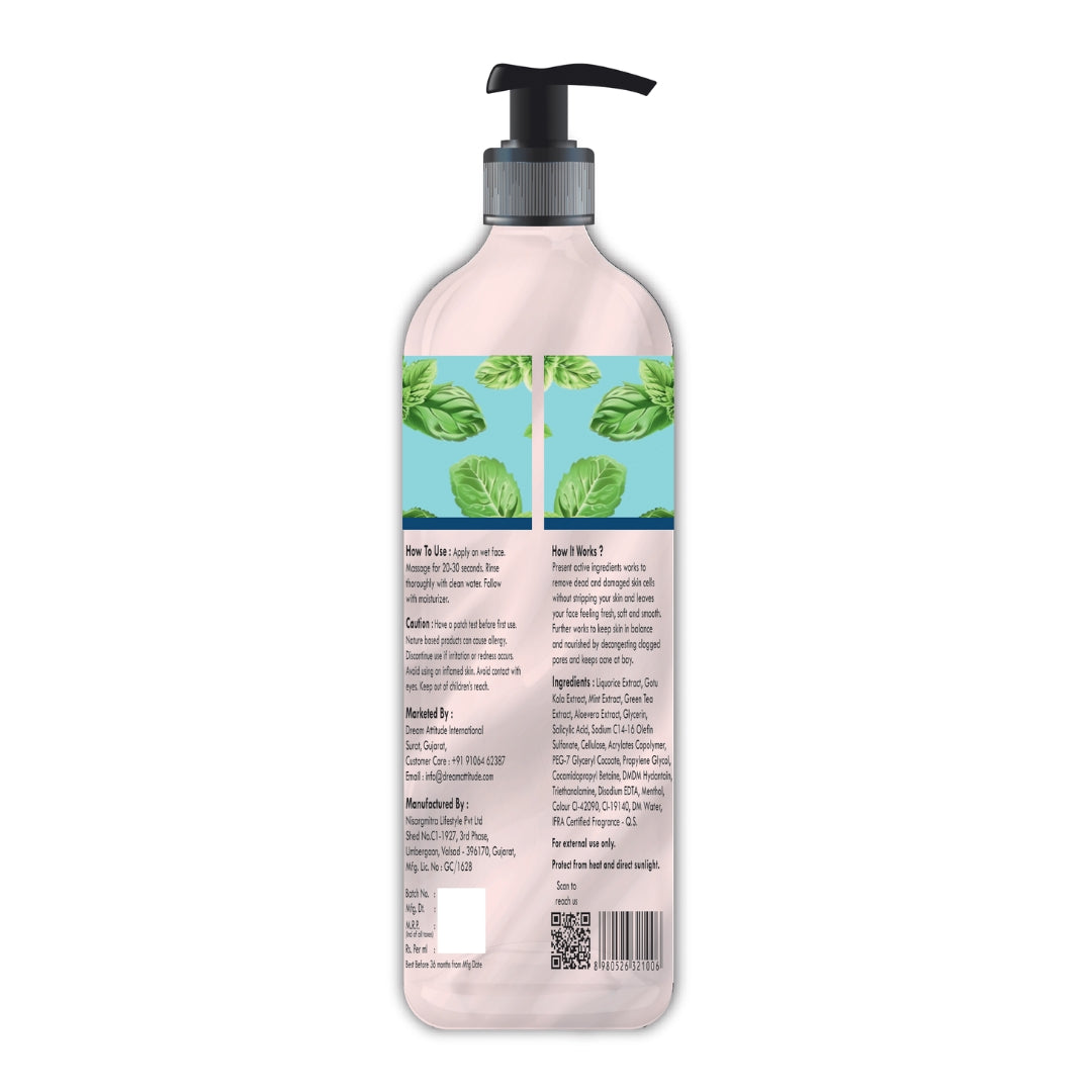 Refreshing Face Wash with Mint | Hydrating and Deep Cleansing Formula - Image 27 - DREAM Attitude