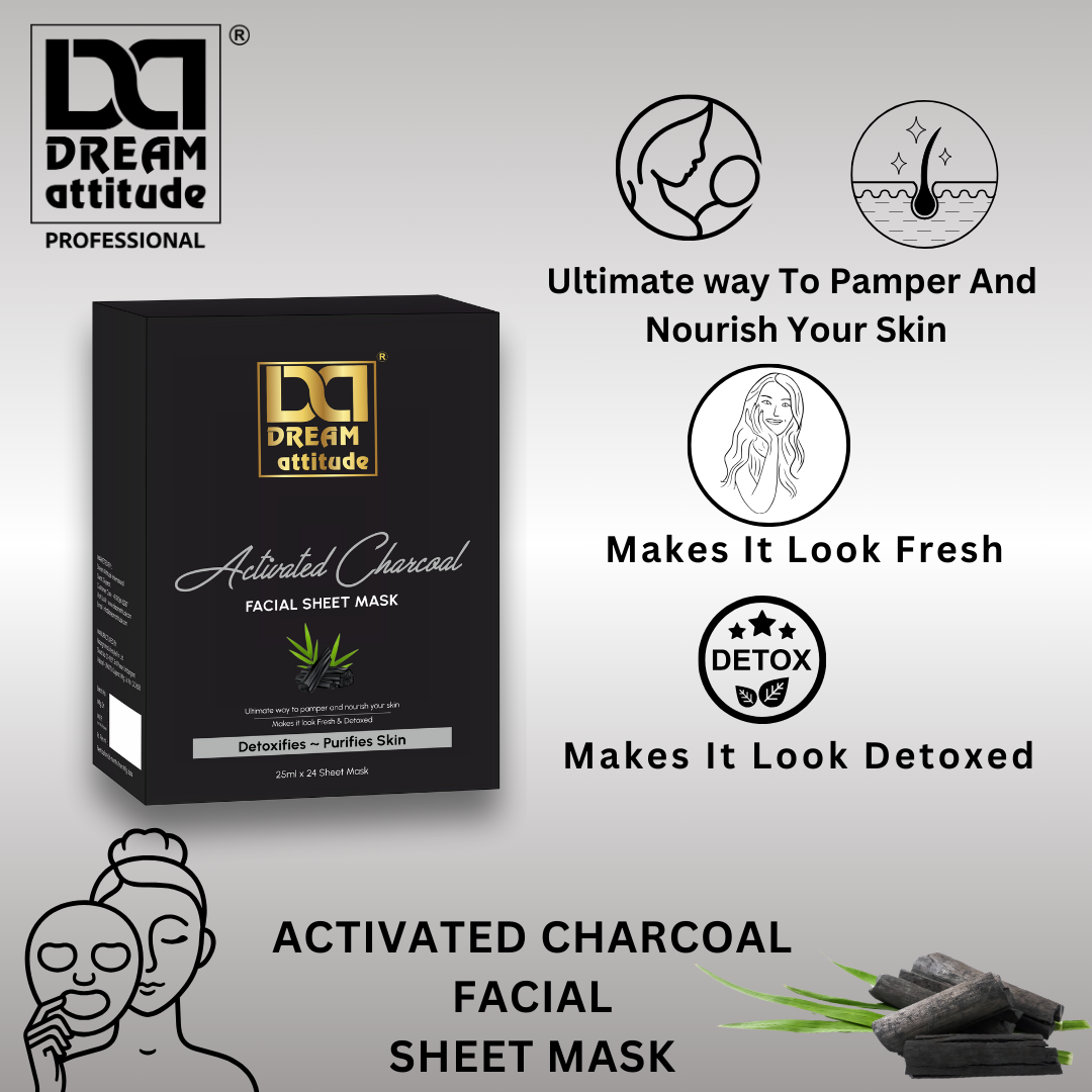 Activated Charcoal Facial Sheet mask - Image 4 - DREAM Attitude