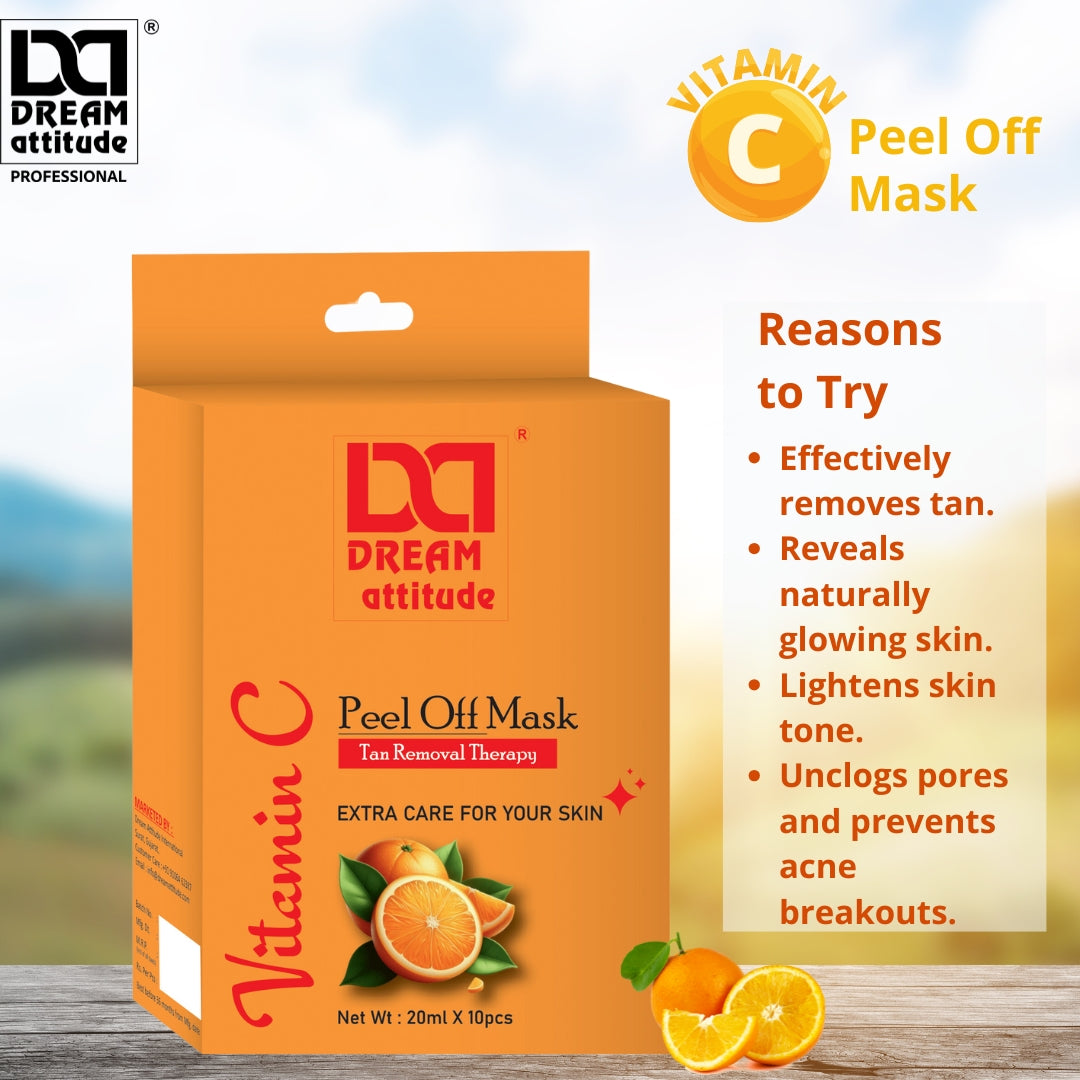 Natural Glowing Skin with Vitamin C Peel Off Mask - The Ultimate Skincare Product - Image 2 - DREAM Attitude