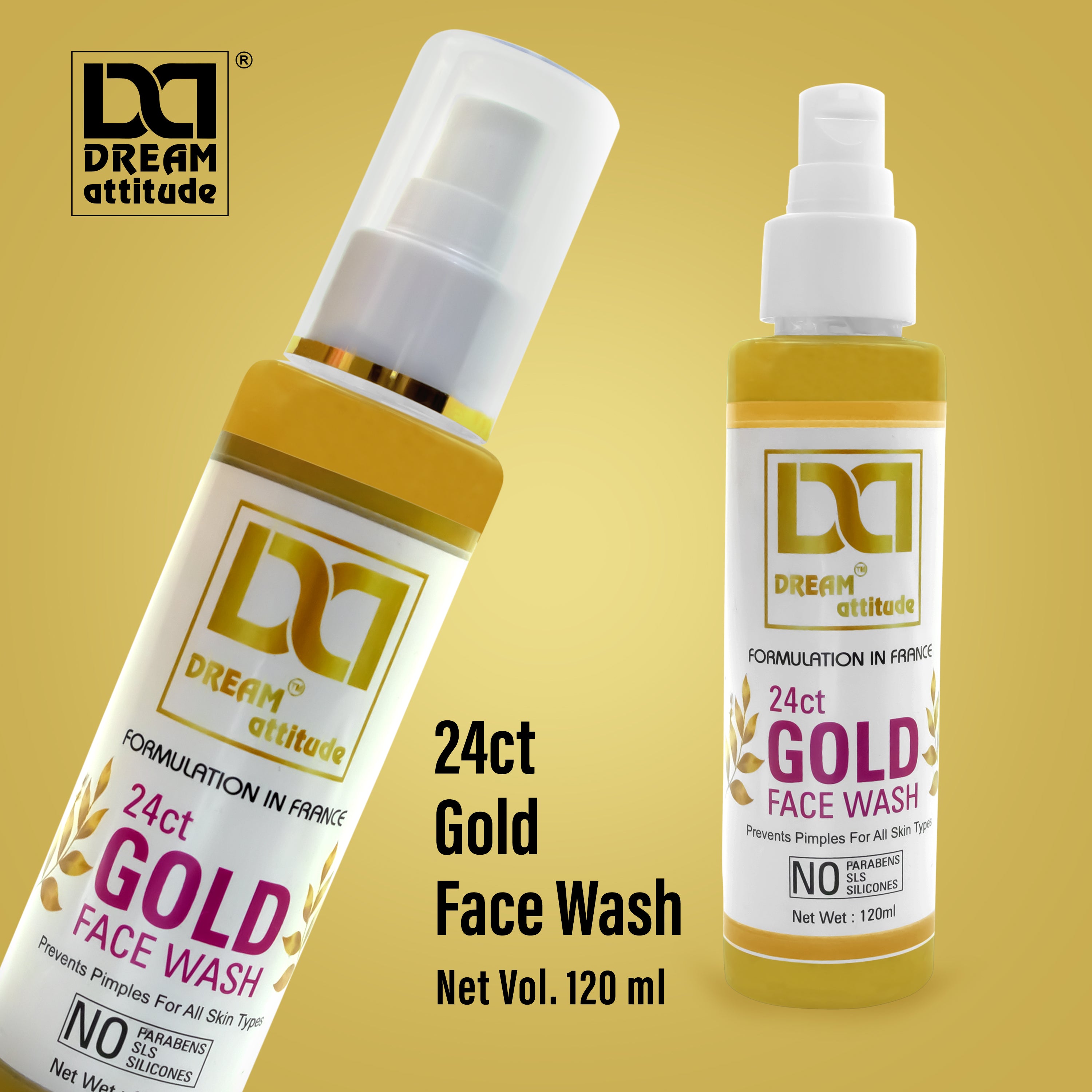 Revitalize Your Skin with Dream Attitude Gold Face Wash [120ml] - Image 3 - DREAM Attitude