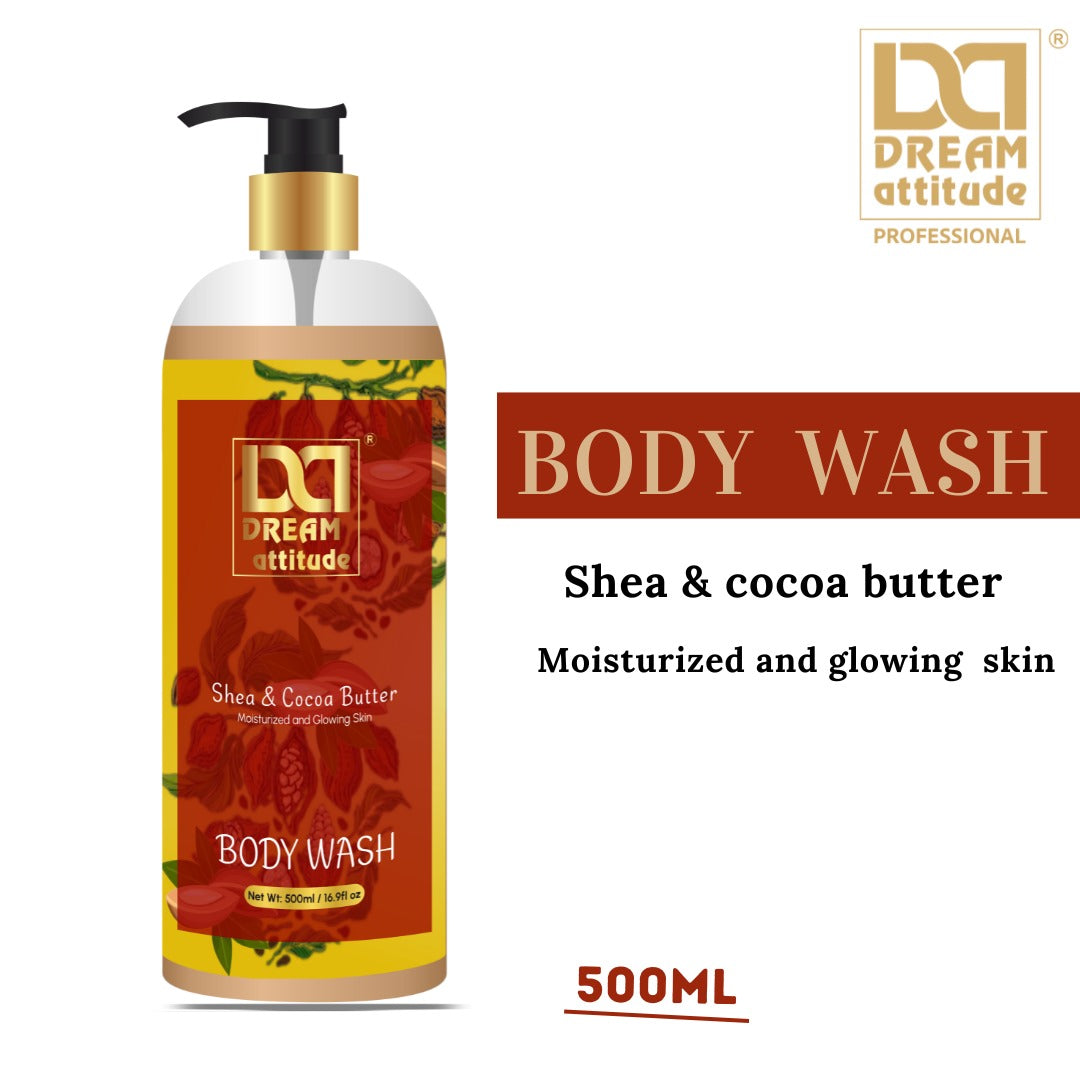 Shea & Cocoa Butter Body Wash [500ml] - Image 3 - DREAM Attitude