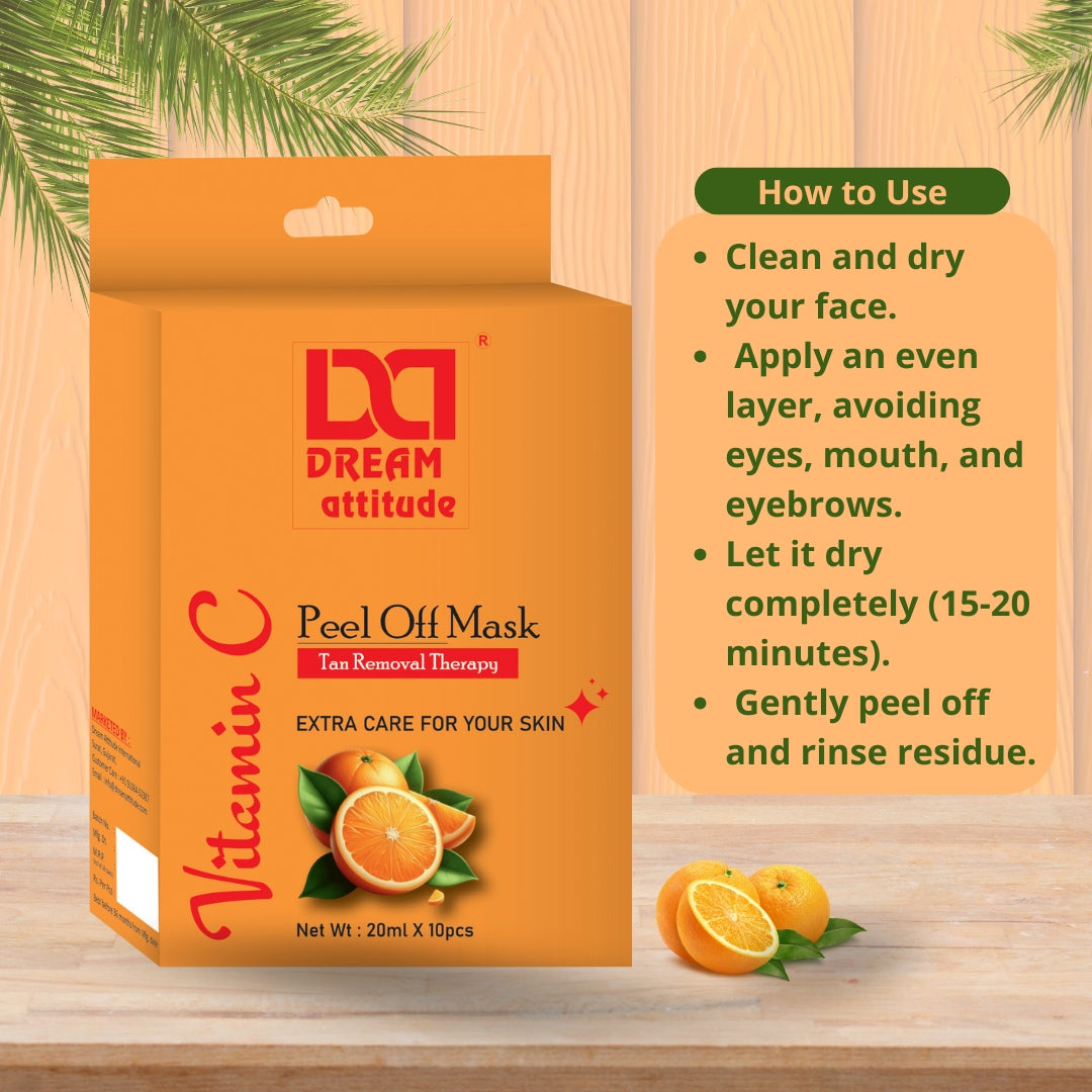 Natural Glowing Skin with Vitamin C Peel Off Mask - The Ultimate Skincare Product - Image 12 - DREAM Attitude