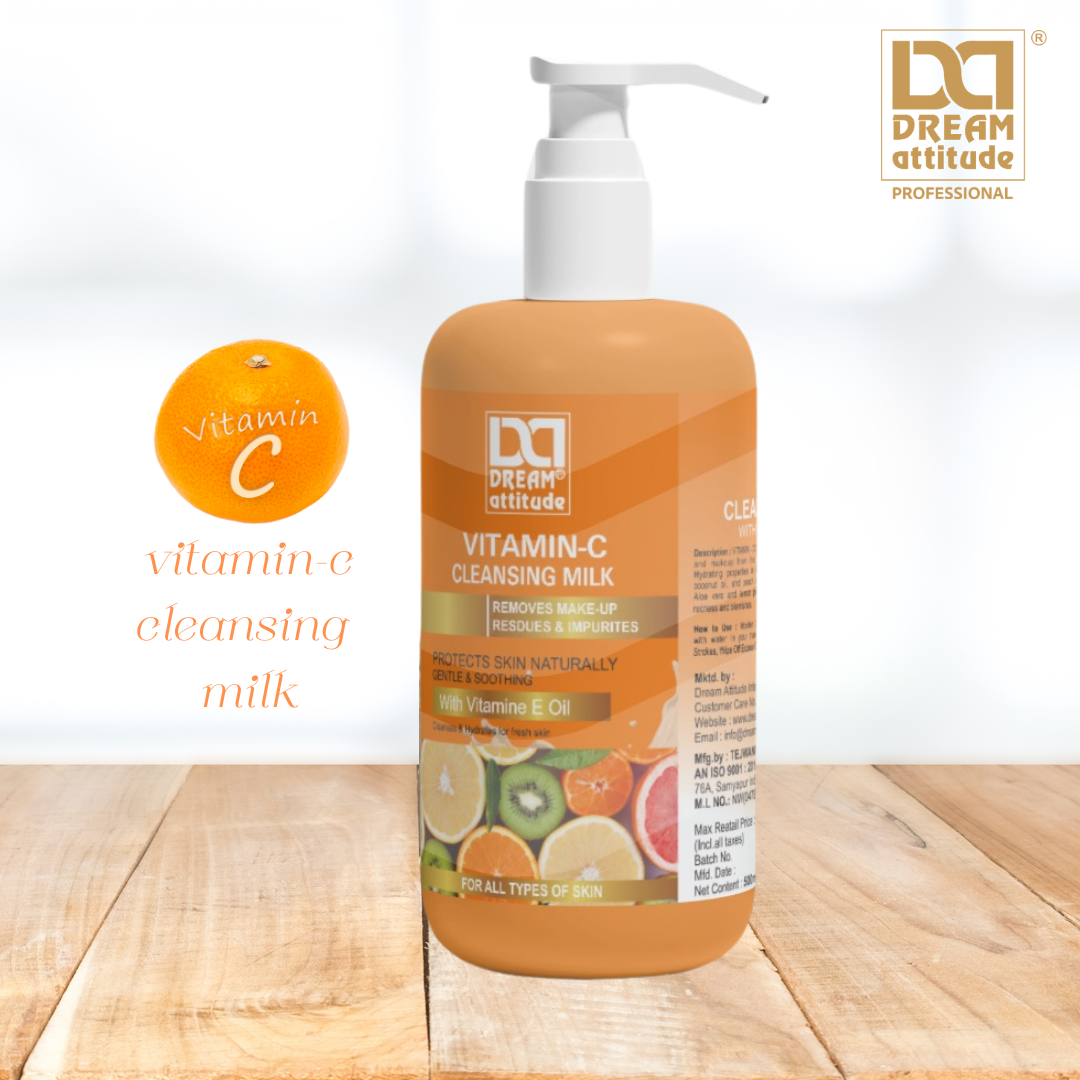 VITAMIN -C CLEANSING MILK [900ML]  [500ML] - Image 2 - DREAM Attitude