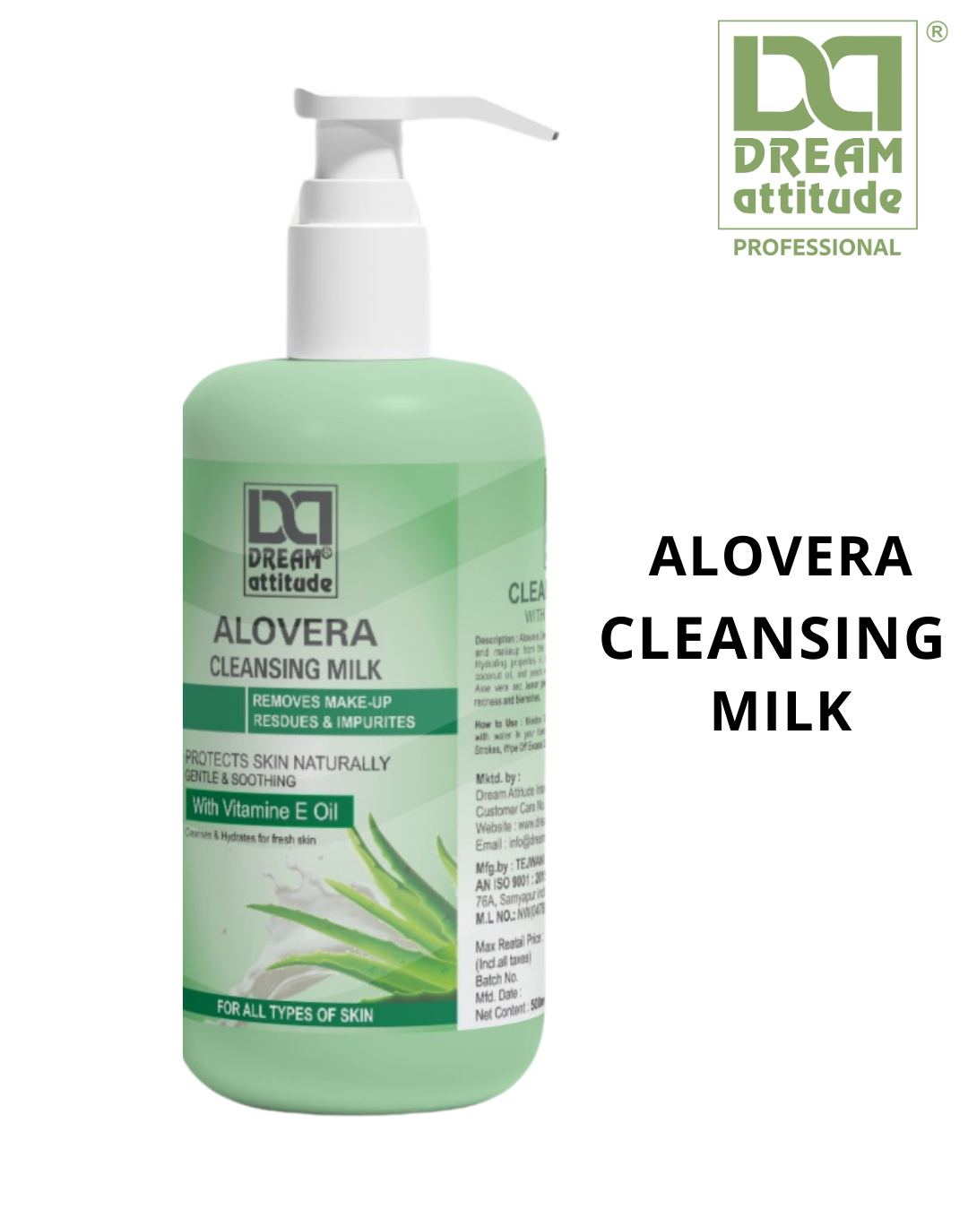 ALOEVERA CLEANSING MILK [900ML] [500ml] - Image 4 - DREAM Attitude