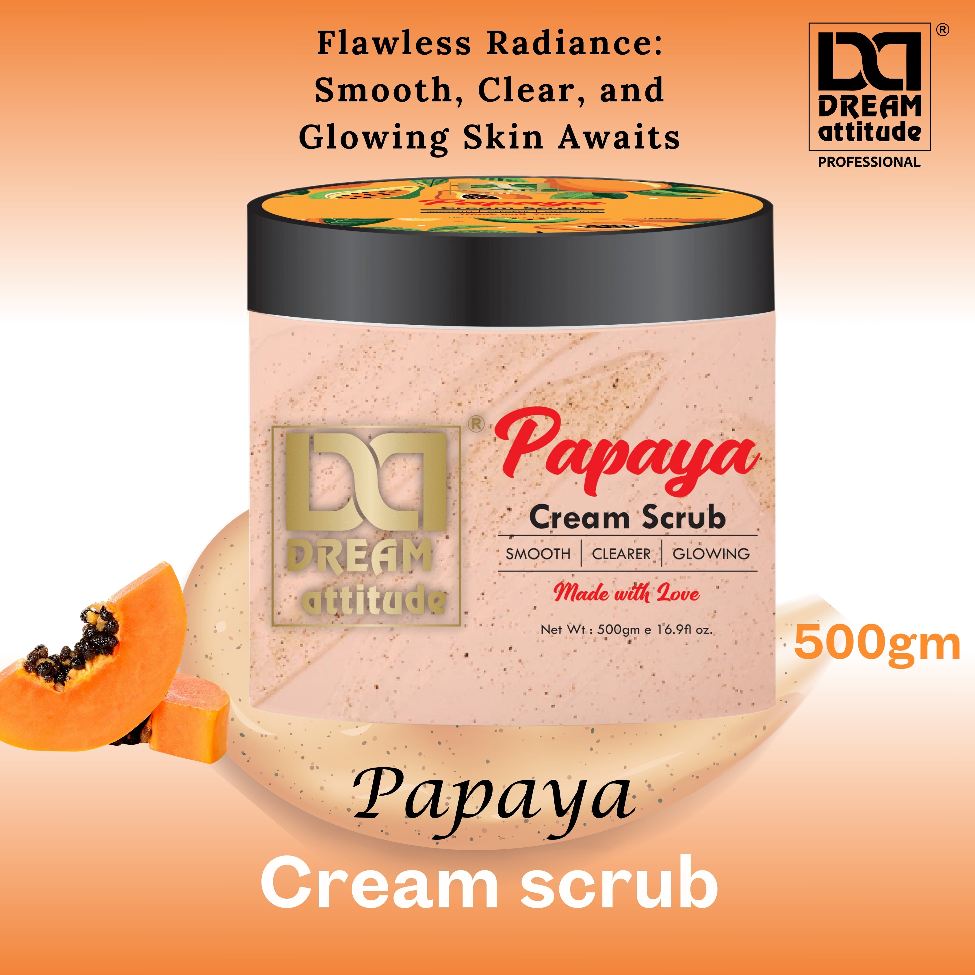 Papaya Cream Scrub – Natural Exfoliating Scrub for Smooth, Radiant Skin - Image 5 - DREAM Attitude