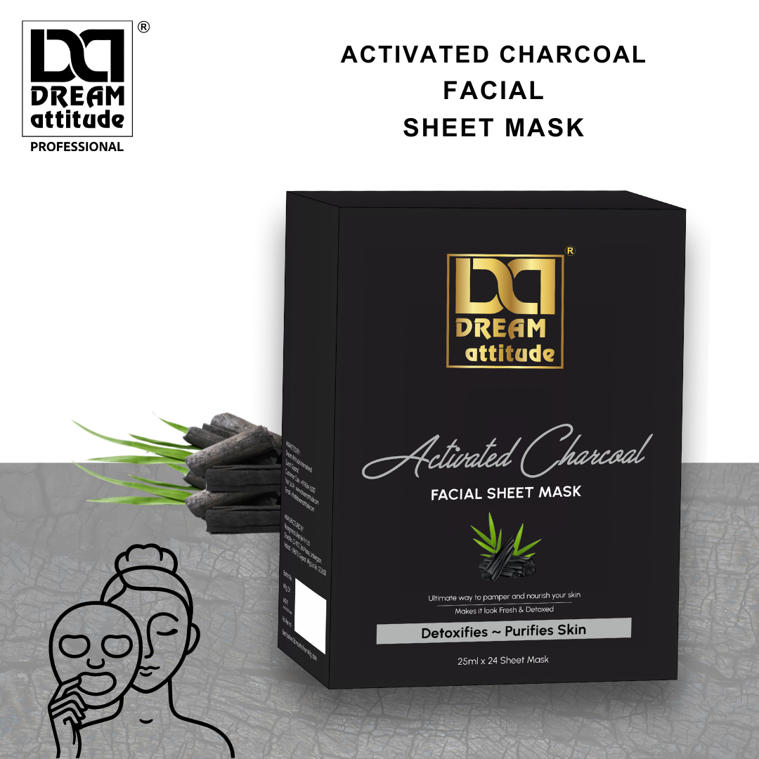 Activated Charcoal Facial Sheet mask - Image 3 - DREAM Attitude